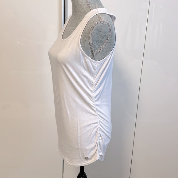 MICHAEL KORS Tank Top Cotton Ruching, Size L - Picture 3 of 7